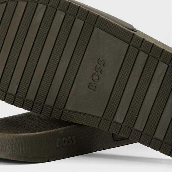 Hugo Boss Boss Aryeh Sliders Хаки/Черно 341 Мъжки сандали и джапанки