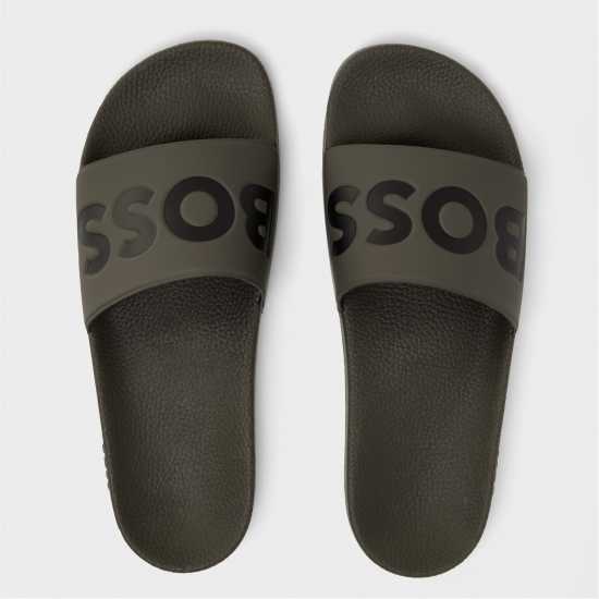 Hugo Boss Boss Aryeh Sliders Хаки/Черно 341 Мъжки сандали и джапанки