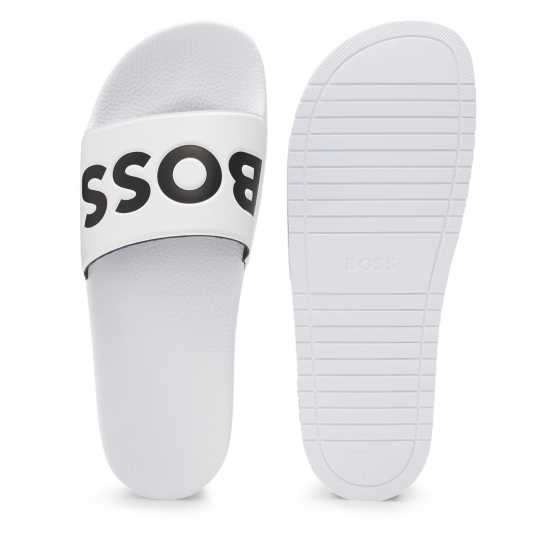 Мъжки сандали и джапанки Boss Aryeh Sliders Бяло/Черно 101 Boss Aryeh Sliders Бяло/Черно 101 Мъжки сандали и джапанки