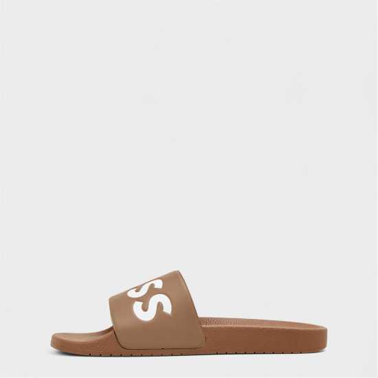 Hugo Boss Boss Aryeh Sliders Камел/Черно 260 Мъжки сандали и джапанки