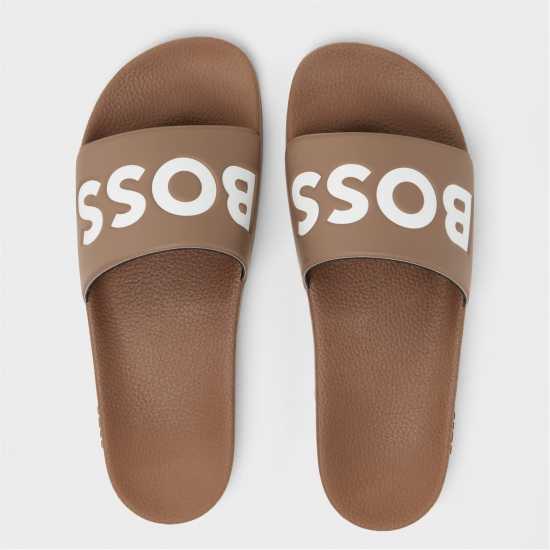 Hugo Boss Boss Aryeh Sliders Камел/Черно 260 Мъжки сандали и джапанки