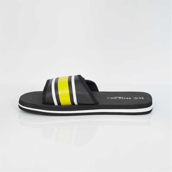Brave Soul Mens Adjustable Strap Striped Slider  Мъжки сандали и джапанки