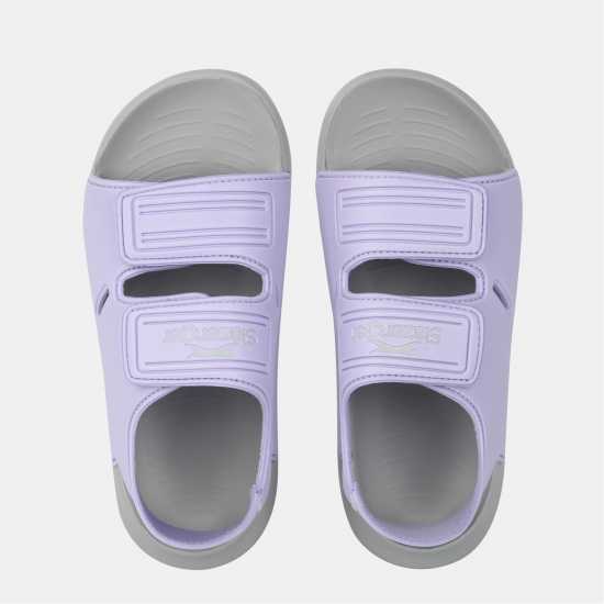 Slazenger Kids' Hook And Loop Sports Sandals Purple 