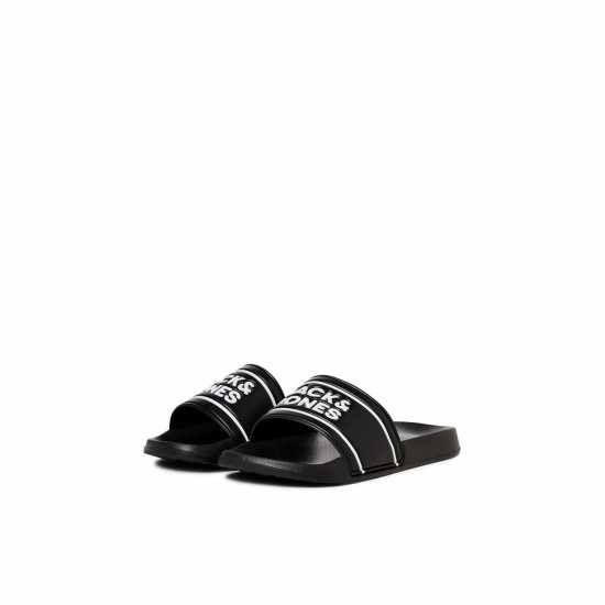 Jack And Jones Men's Pool Sliders Anthracite 