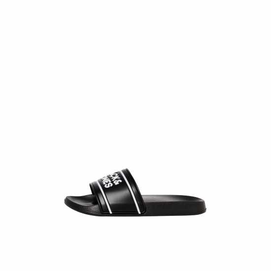 Jack And Jones Men's Pool Sliders Anthracite 