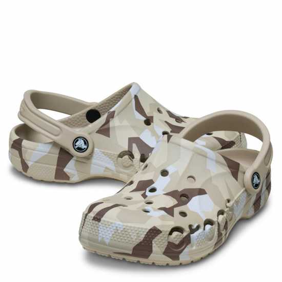 Crocs Men's Baya Clogs Cobblestone/Wht Crocs Men's Baya Clogs Cobblestone/Wht