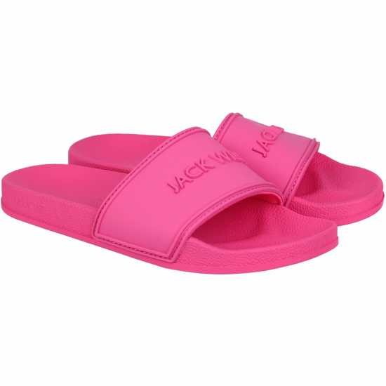 Jack Wills Logo Sliders Pink/Pink Мъжки сандали и джапанки