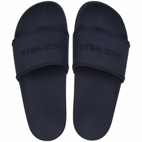 Jack Wills Logo Sliders Navy/Navy Мъжки сандали и джапанки
