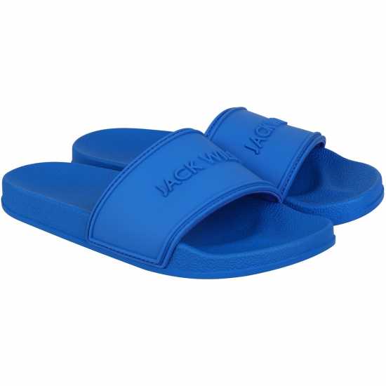 Jack Wills Logo Sliders Blue/Blue Мъжки сандали и джапанки