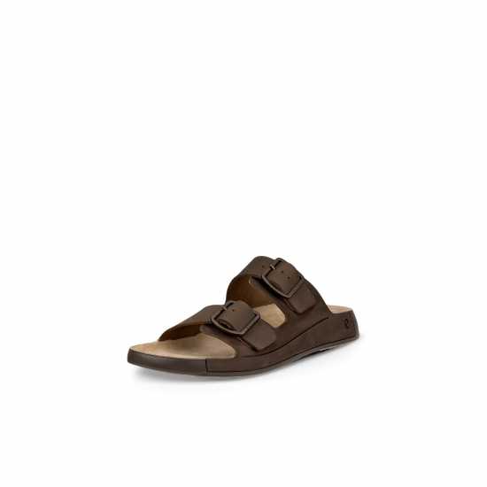 Ecco Men's Flat Sandals Nutmeg Brown 