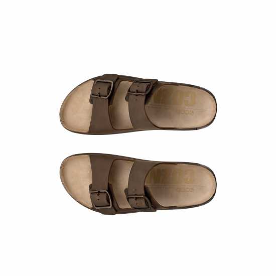 Ecco Men's Flat Sandals Nutmeg Brown 