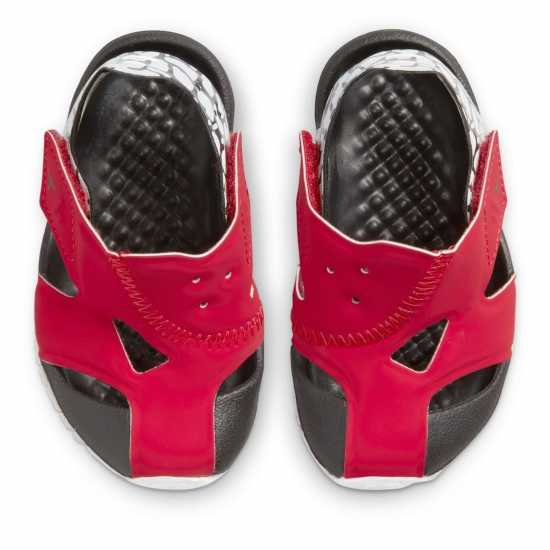 Air Jordan Flare Infant/toddler Shoes Red/Black Детски сандали и джапанки