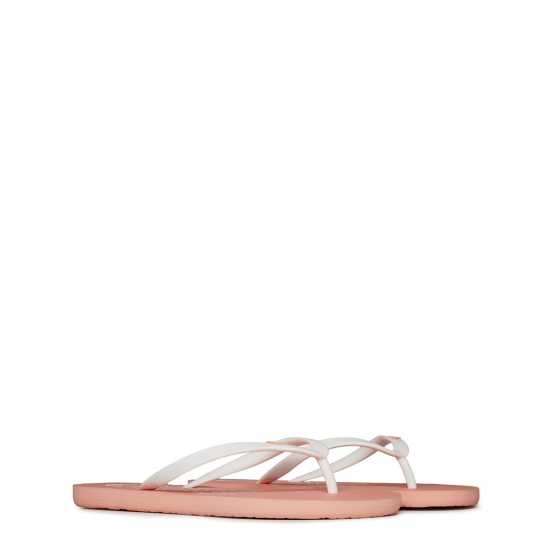 Roxy Floral Flip-Flops Womens Салмон Дамски сандали и джапанки