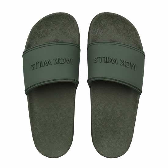 Мъжки сандали и джапанки Jack Wills Logo Sliders Хаки Jack Wills Logo Sliders Хаки Мъжки сандали и джапанки