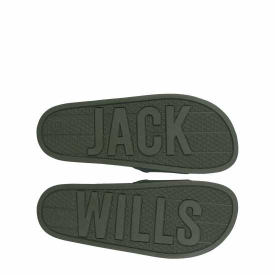Мъжки сандали и джапанки Jack Wills Logo Sliders Хаки Jack Wills Logo Sliders Хаки Мъжки сандали и джапанки