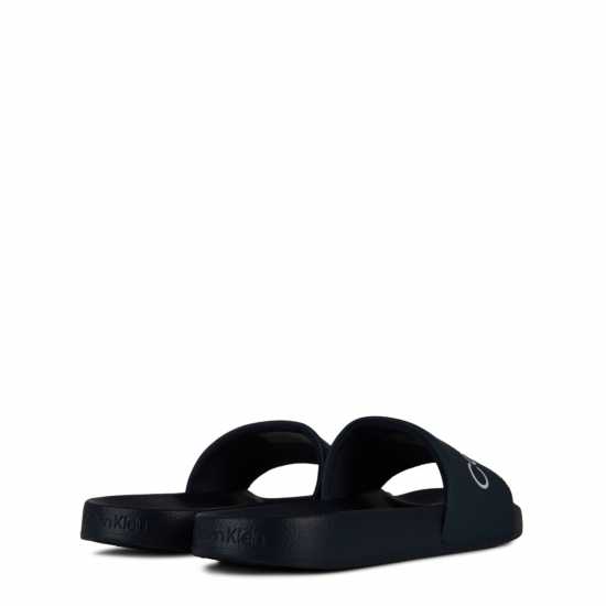Мъжки сандали и джапанки Calvin Klein Logo Sliders Морско синьо/Бяло Calvin Klein Logo Sliders Морско синьо/Бяло Мъжки сандали и джапанки