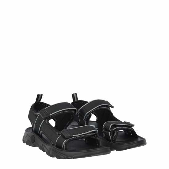 Slazenger Tide Sandals Childrens Черно/Сиво 