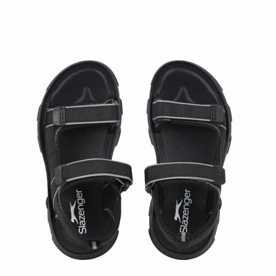 Slazenger Tide Sandals Childrens Черно/Сиво 