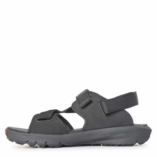 Timberland Men's Backstrap Flat Sandals Blkout Webbing 