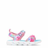 Slazenger Light Up Sole Sandals Juniors Pink/Blue 