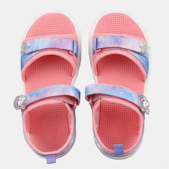 Slazenger Light Up Sole Sandals Juniors Pink/Unicorn 