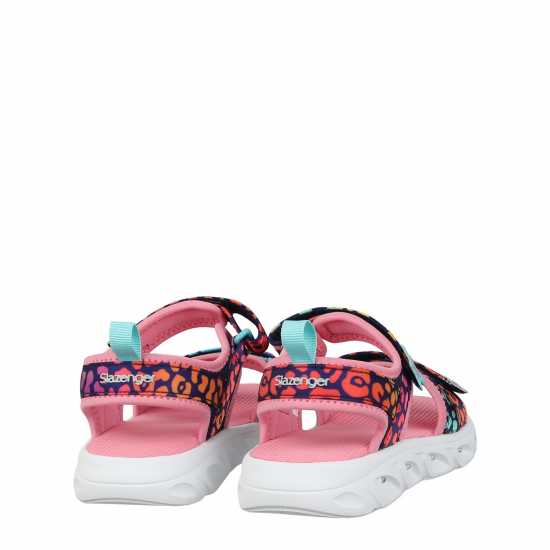 Slazenger Light Up Sole Sandals Juniors Леопард 