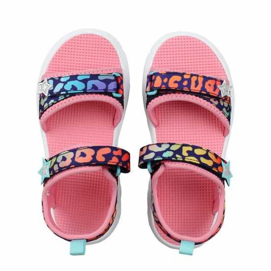 Slazenger Light Up Sole Sandals Juniors Леопард 