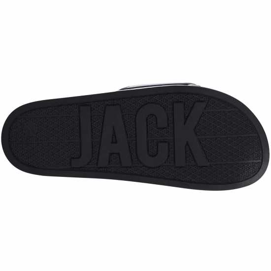Jack Wills Jack Logo Sliders Бяло/Черно 