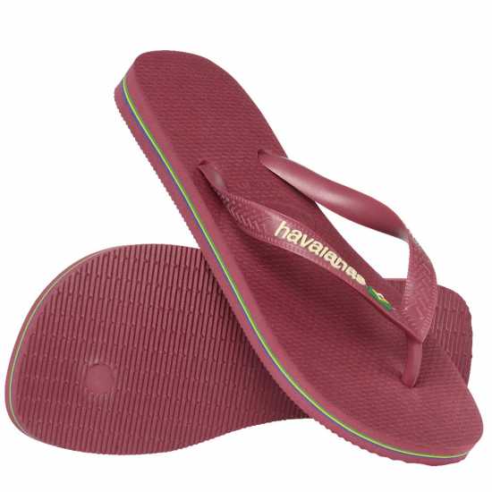 Havaianas Brasil Logo Flip Flops  