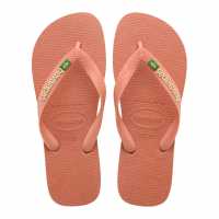 Havaianas Дамски Джапанки Brasil Logo Flip Flops Pink Clay Мъжки сандали и джапанки