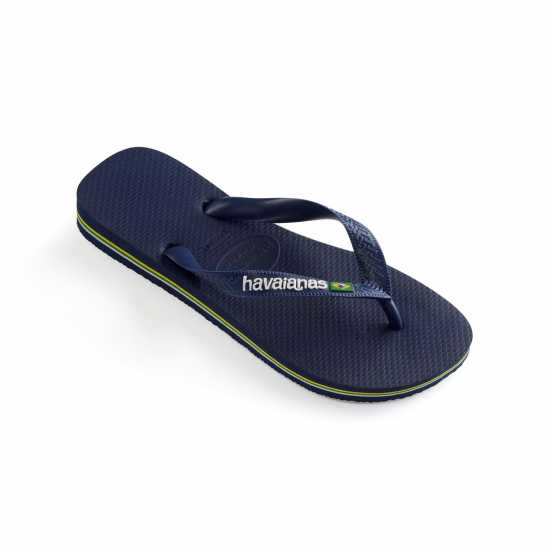 Мъжки сандали и джапанки Havaianas Дамски Джапанки Brasil Logo Flip Flops Нави Син 0555 Havaianas Дамски Джапанки Brasil Logo Flip Flops Нави Син 0555 Мъжки сандали и джапанки