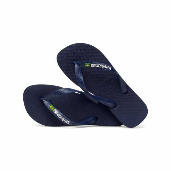 Мъжки сандали и джапанки Havaianas Дамски Джапанки Brasil Logo Flip Flops Нави Син 0555 Havaianas Дамски Джапанки Brasil Logo Flip Flops Нави Син 0555 Мъжки сандали и джапанки