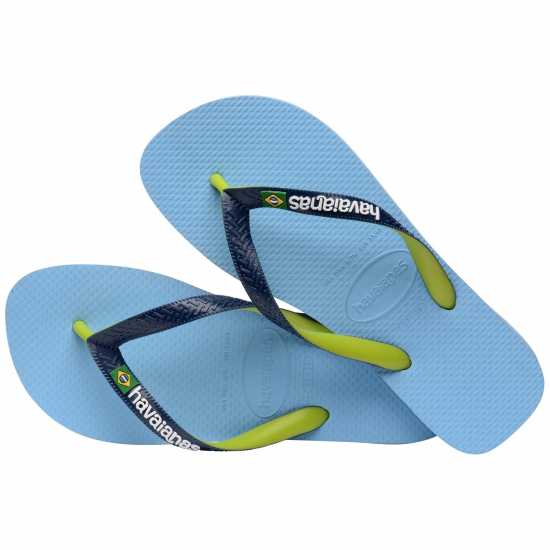Havaianas Дамски Джапанки Brasil Logo Flip Flops Lavender Blue 