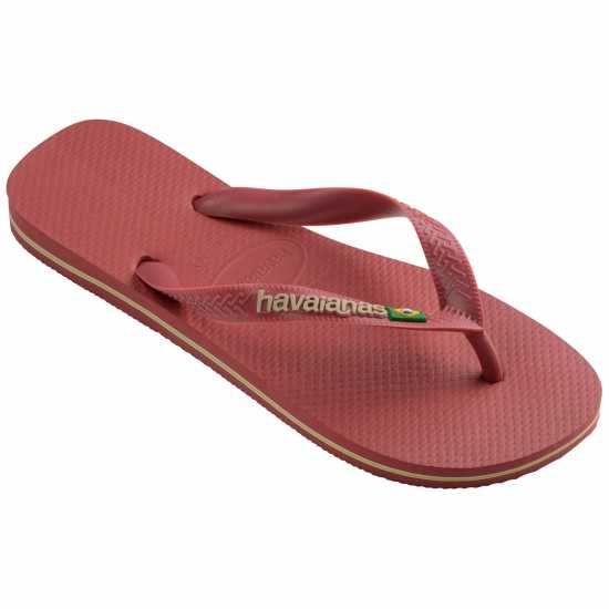 Havaianas Дамски Джапанки Brasil Logo Flip Flops Red Havaianas Дамски Джапанки Brasil Logo Flip Flops Red