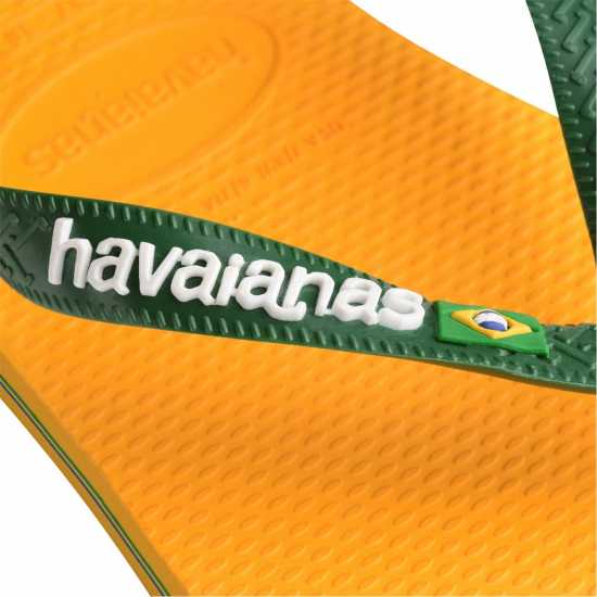Мъжки сандали и джапанки Havaianas Дамски Джапанки Brasil Logo Flip Flops Поп жълто Havaianas Дамски Джапанки Brasil Logo Flip Flops Поп жълто Мъжки сандали и джапанки