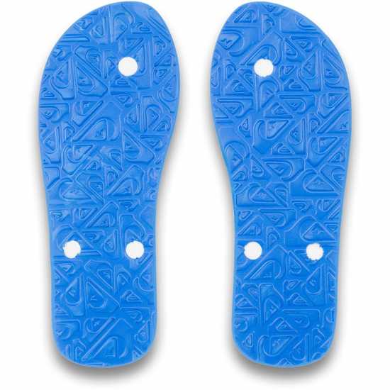 Quiksilver Мъжки Джапанки Molokai Flip Flops Mens Бяло/Синьо Quiksilver Мъжки Джапанки Molokai Flip Flops Mens Бяло/Синьо