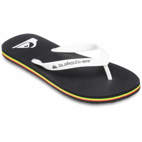 Quiksilver Мъжки Джапанки Molokai Flip Flops Mens Черно/Раста Quiksilver Мъжки Джапанки Molokai Flip Flops Mens Черно/Раста