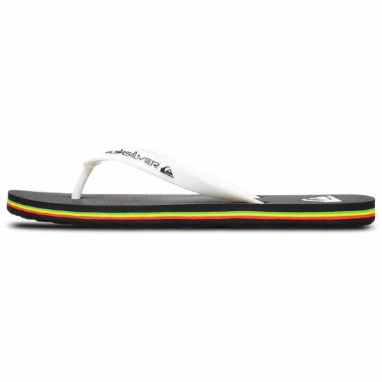Quiksilver Мъжки Джапанки Molokai Flip Flops Mens Черно/Раста Quiksilver Мъжки Джапанки Molokai Flip Flops Mens Черно/Раста