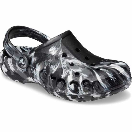 Crocs Baya Marbled Clogs Mens Черно/Бяло 