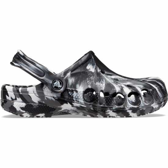Crocs Baya Marbled Clogs Mens Черно/Бяло 