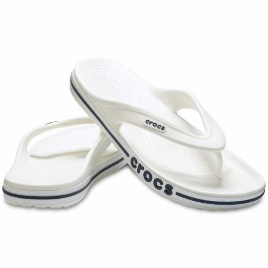Crocs Мъжки Джапанки Bayaband Flip Flop Mens Бяло/Морско синьо 