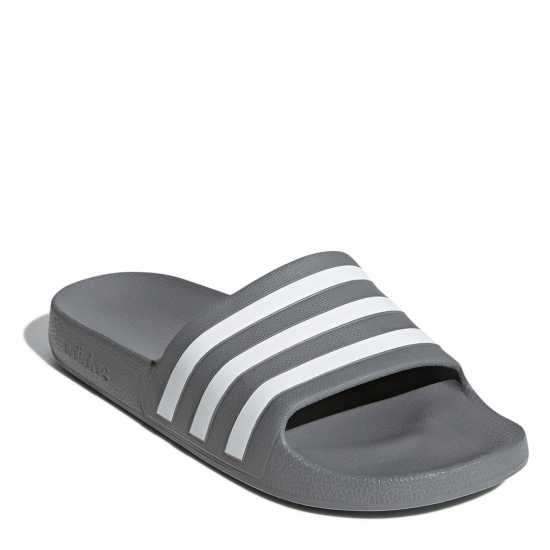 Мъжки сандали и джапанки Adidas Adilette Aqua Slide Mens Сиво/Бяло Adidas Adilette Aqua Slide Mens Сиво/Бяло Мъжки сандали и джапанки