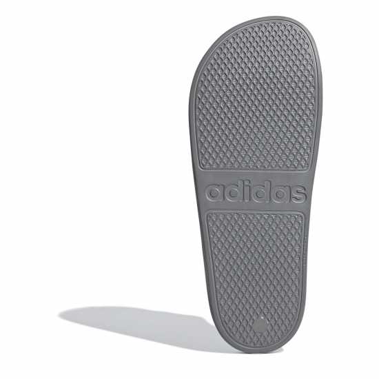 Adidas Adilette Aqua Slide Mens Grey/White Мъжки сандали и джапанки