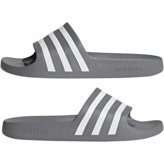 Мъжки сандали и джапанки Adidas Adilette Aqua Slide Mens Сиво/Бяло Adidas Adilette Aqua Slide Mens Сиво/Бяло Мъжки сандали и джапанки