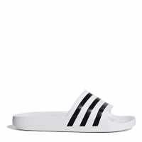 Adidas Slide On Pool Shoes Mens White/Black Мъжки сандали и джапанки