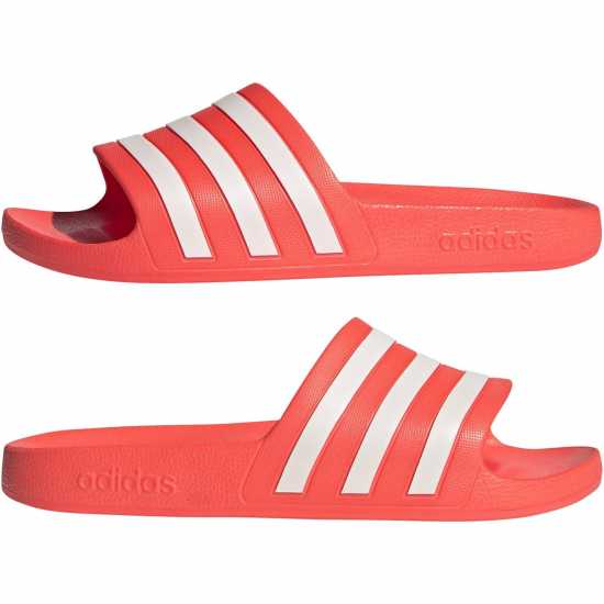 Adidas Adilette Aqua Slide Mens Sol Red/White Мъжки сандали и джапанки