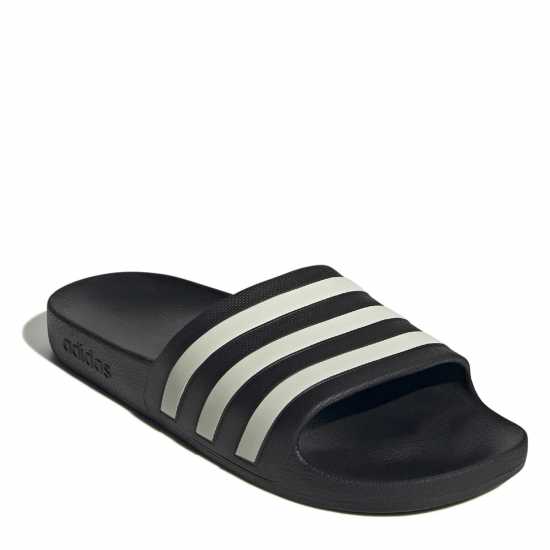 Adidas Adilette Aqua Slide Mens Черно/Бело Adidas Adilette Aqua Slide Mens Черно/Бело