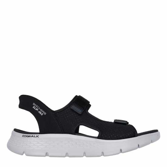 Skechers Мъжки Сандали Slip-Ins - Quarter Strap Sandal Flat Sandals Mens Черно/Сиво 