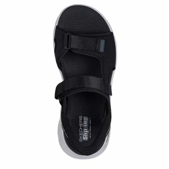 Skechers Мъжки Сандали Slip-Ins - Quarter Strap Sandal Flat Sandals Mens Черно/Сиво 