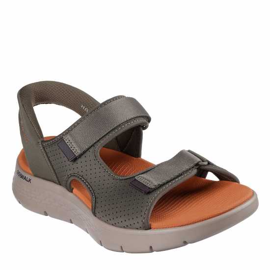 Skechers Мъжки Сандали Slip-Ins - Quarter Strap Sandal Flat Sandals Mens Олива Skechers Мъжки Сандали Slip-Ins - Quarter Strap Sandal Flat Sandals Mens Олива